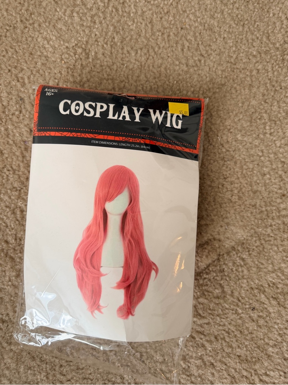 Cosplay Wig Long Pink Women's Synthetic Hair